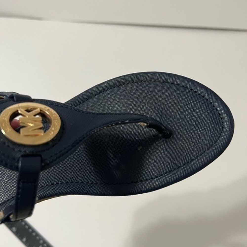 Michael Kors Blue & Gold Sandals Size 6.5 - Picture 8 of 9